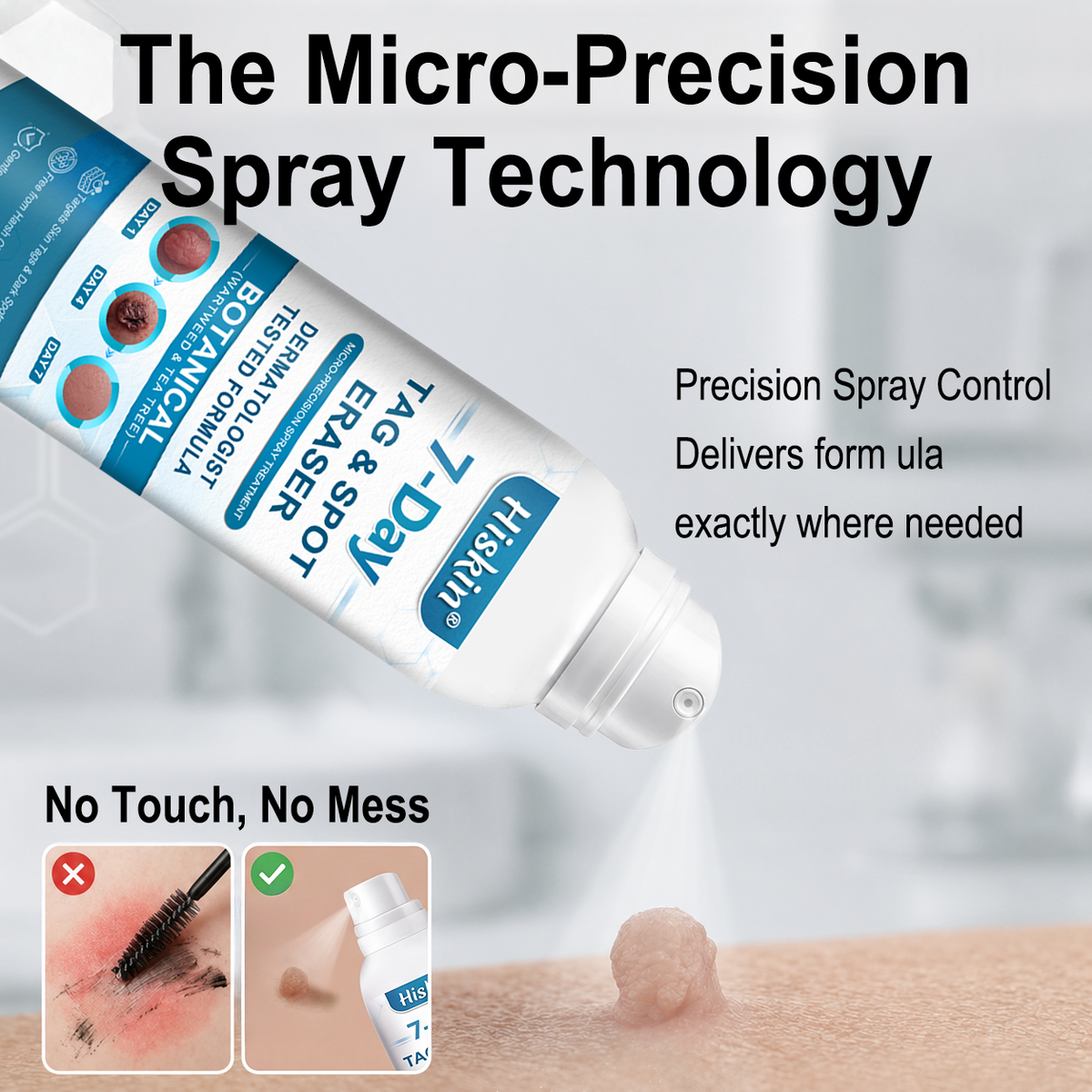 Official Brand Store | ✅💎 Hiskin® 7-Day Tag & Spot Eraser (Zero Pain, Zero Scars Precision Spray)