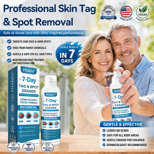 Official Brand Store | ✅💎 Hiskin® 7-Day Tag & Spot Eraser (Zero Pain, Zero Scars Precision Spray)