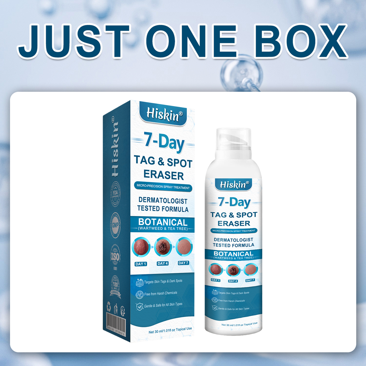 Official Brand Store | ✅💎 Hiskin® 7-Day Tag & Spot Eraser (Zero Pain, Zero Scars Precision Spray)