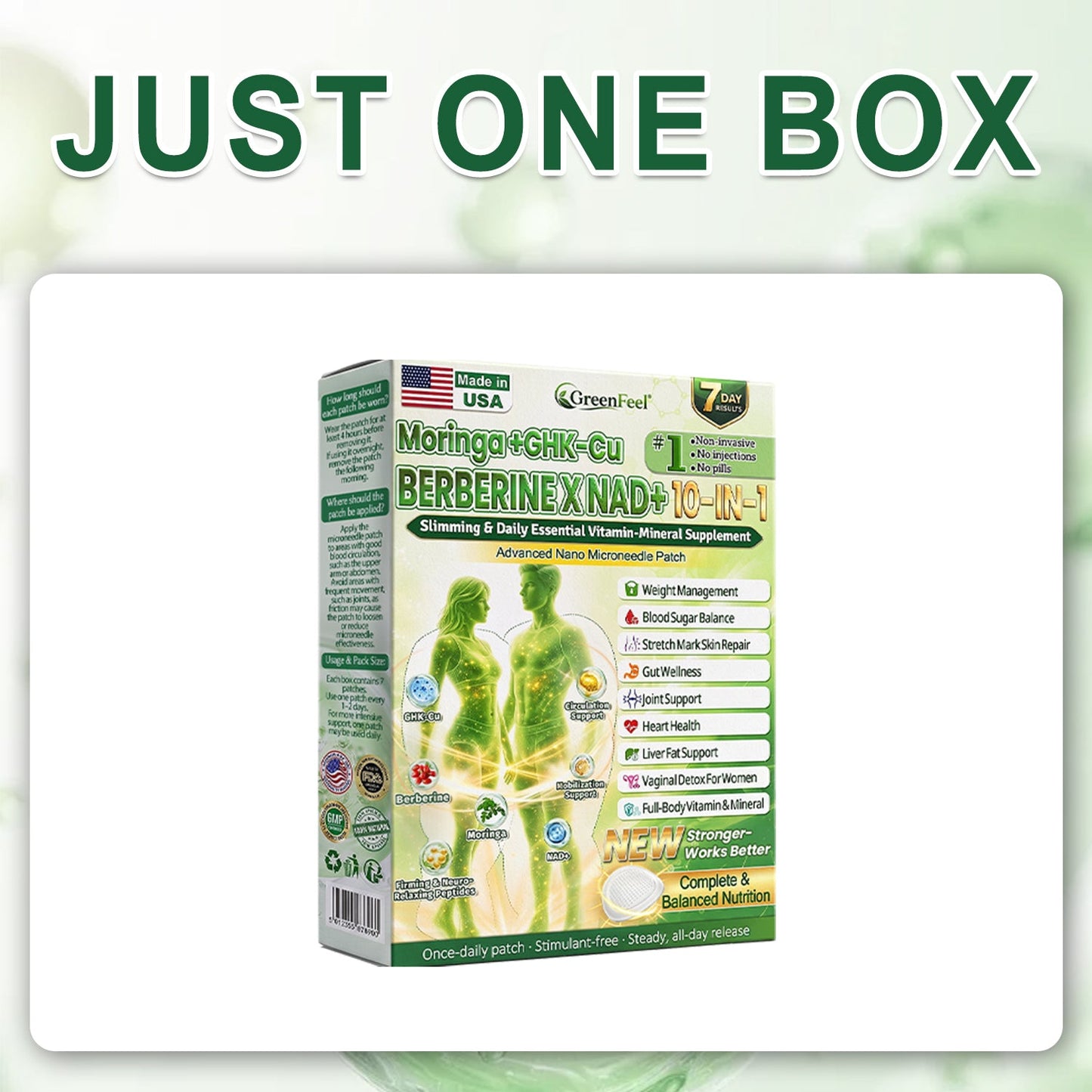 𝑶𝒇𝒇𝒊𝒄𝒊𝒂𝒍 𝑺𝒕𝒐𝒓𝒆 | 𝐍𝐞𝐰!🍀🍀𝐆𝐫𝐞𝐞𝐧𝐅𝐞𝐞𝐥® 𝐌𝐨𝐫𝐢𝐧𝐠𝐚 × 𝐁𝐞𝐫𝐛𝐞𝐫𝐢𝐧𝐞 × 𝐍𝐀𝐃+ 𝟏𝟎-𝐢𝐧-𝟏 𝐍𝐚𝐧𝐨 𝐌𝐢𝐜𝐫𝐨𝐧𝐞𝐞𝐝𝐥𝐞 𝐍𝐮𝐭𝐫𝐢𝐭𝐢𝐨𝐧 𝐏𝐚𝐭𝐜𝐡 🇨🇦 (𝐉𝐮𝐬𝐭 𝐨𝐧𝐜𝐞 𝐚 𝐝𝐚𝐲, 𝐯𝐢𝐬𝐢𝐛𝐥𝐞 𝐜𝐡𝐚𝐧𝐠𝐞𝐬 𝐢𝐧 𝟕 𝐝𝐚𝐲𝐬）𝘽𝙚𝙧𝙗𝙚𝙧𝙞𝙣𝙚 + 𝙈𝙤𝙧𝙞𝙣𝙜𝙖 𝙁𝙤𝙧𝙢𝙪𝙡𝙖 ✅ 𝐅𝐨𝐫 𝐨𝐛𝐞𝐬𝐢𝐭𝐲, 𝗟𝗼𝗼𝘀𝗲 𝘀𝗸𝗶𝗻,𝐝𝐢𝐚𝐛𝐞𝐭𝐞𝐬, 𝐬𝐥𝐞𝐞𝐩 𝐚𝐩𝐧𝐞𝐚, 𝐣𝐨𝐢𝐧𝐭 𝐢𝐬𝐬𝐮𝐞𝐬, 𝐚𝐧𝐝 𝐦𝐨𝐫𝐞💯💯